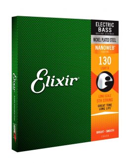 Elixir 15430 NanoWeb struna 5 Light 130, struny do gitary basowej