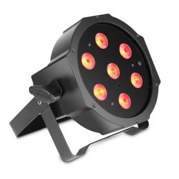 Cameo FLAT PAR CAN TRI 3W IR Lampa PAR 7 x 3 W TRI Colour FLAT LED RGB w czarnej obudowie
