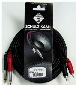 Schulz RCA 15 1,8m, kabel 2x jack-2x RCA